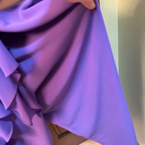 VTG Amazing 80s Lavender Pantsuit with Bling accents. By Nightworks Size 26w. - Picture 4 of 12